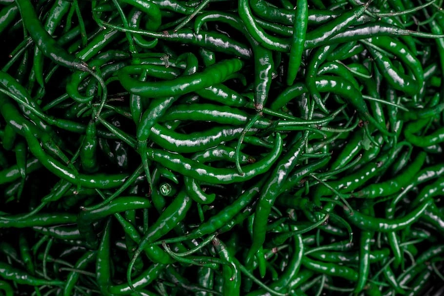 Green chillies